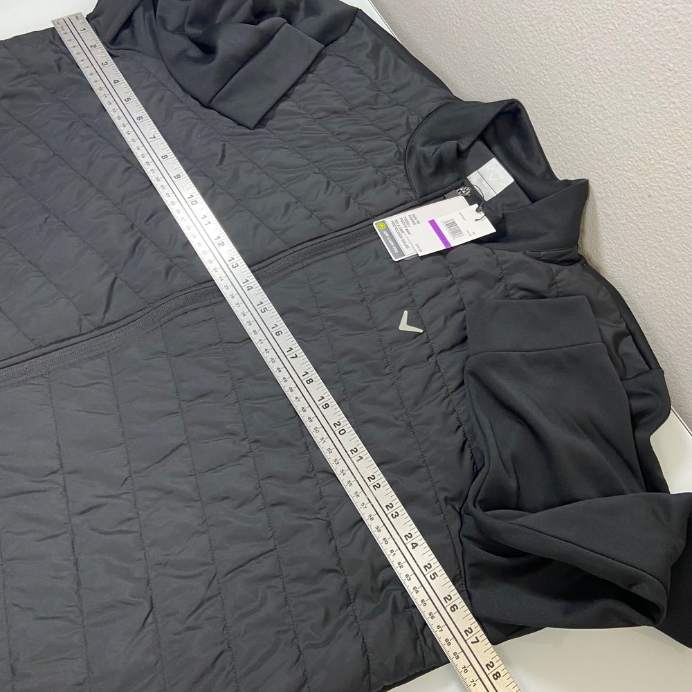 Callaway Mens XXL Black Golf Quilted Puffer Jacket Long Sleeve Zip Up‎ NEW - Picture 3 of 7